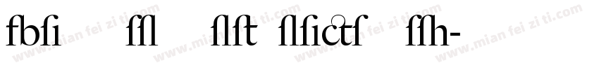 BigCaslon ltalicswash字体转换